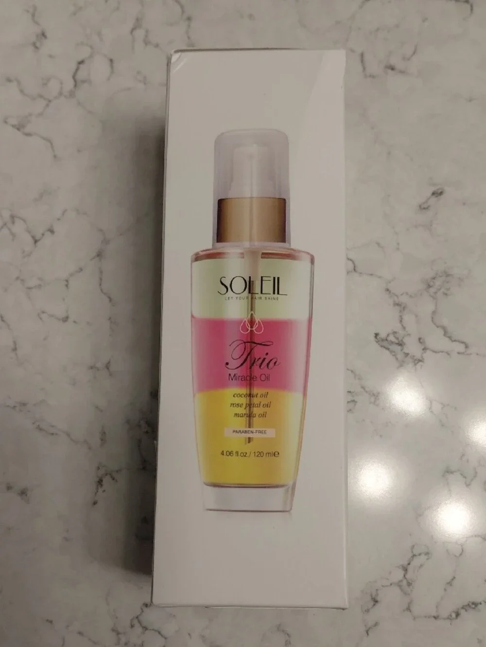 NEW SOLEIL Trio Miracle Oil + SOLEIL The Perfect Oil 24k Argan Healing Oil Combo